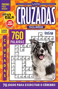 Livro Livro Cruzadas - Ed.01 - Fácil/Médio - 76 Jogos Para Exer...