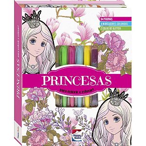 Livro Meu SuperKit Brilhante de Arteterapia! Princesas
