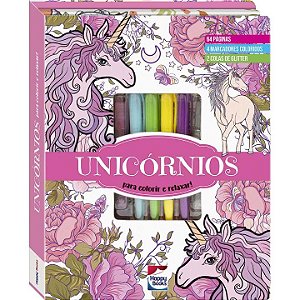Livro Meu SuperKit Brilhante de Arteterapia! Unicórnios