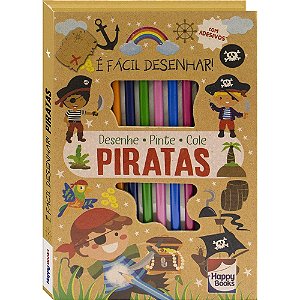 Livro É fácil desenhar! Piratas