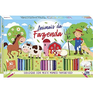 Livro Meu Incrível LIVRO-KIT Brilhante para Colorir: Anim...