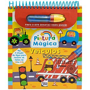 Livro Pintura mágica - Veículos
