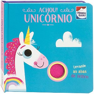 Livro Esconde-esconde com feltros - Achou! Unicórnio