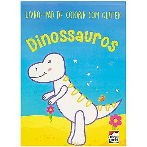 Livro Livro-pad de colorir com Glitter: Dinossauros