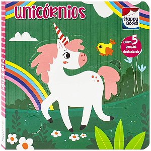 Livro Leia, Encaixe & Brinque: Unicórnios