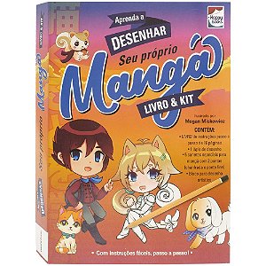 Livro Livro & Kit: Aprenda a Desenhar Mangá