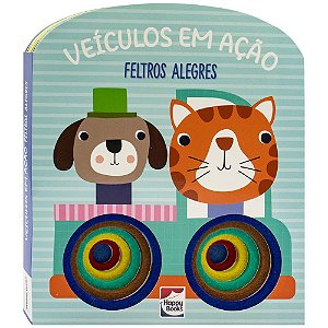 Livro Feltros alegres - Veículos em ação