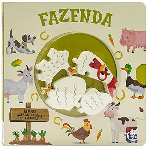 Livro Livro Quebra-cabeça de madeira: Fazenda