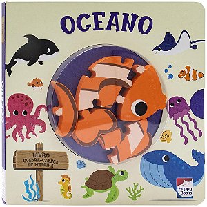 Livro Livro Quebra-cabeça de madeira: Oceano