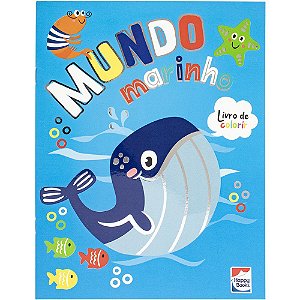 Livro Mundo da Fantasia: Mundo Marinho Para Colorir
