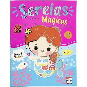 Livro Mundo da Fantasia: Sereias Mágicas Para Colorir