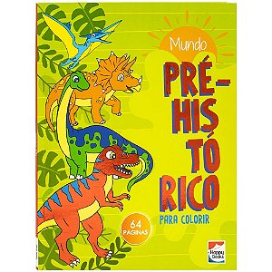 Livro Viva as Cores! Livro de Colorir: Mundo Pré-históric...