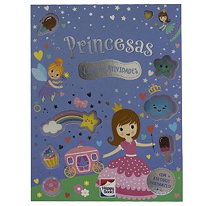 Livro Meu Livro de Adesivos Brilhantes: Princesas