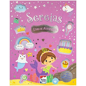 Livro Meu Livro de Adesivos Brilhantes: Sereias