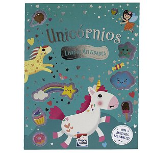 Livro Meu Livro de Adesivos Brilhantes: Unicórnios