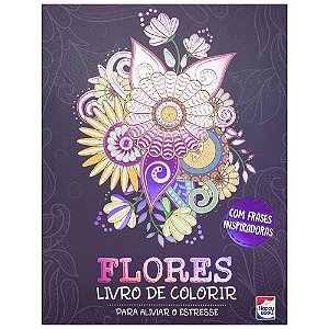Livro Colorir e Imaginar: Flores