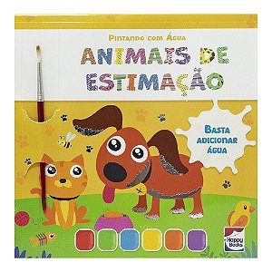 Livro Pintando com Água: Animais de estimação