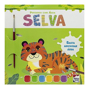 Livro Pintando com Água: Selva