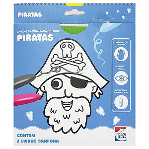 Livro Livro-sanfona Para Colorir: Piratas