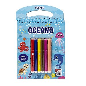 Livro Colorindo por Números: Oceano