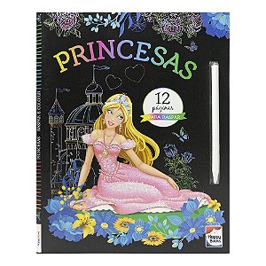 Livro Raspar e Colorir: Princesas