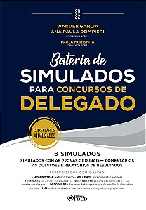 Livro Bateria de simulados para concursos de delegado
