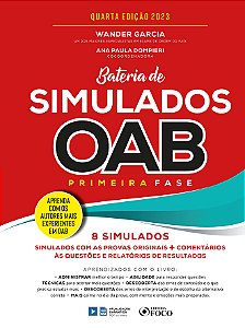 Livro Bateria de simulados OAB 1ª fase