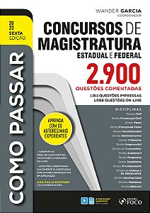 Livro Como passar em concursos de magistratura estadual e...