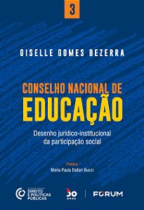 Livro Conselho Nacional de Educação: desenho jurídico-ins...