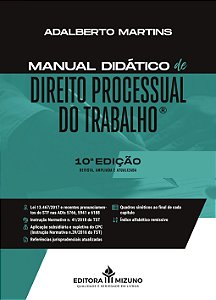 Livro Manual didático de direito processual do trabalho