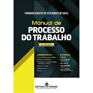Livro Manual De Processo Do Trabalho 2ª Edição 2025
