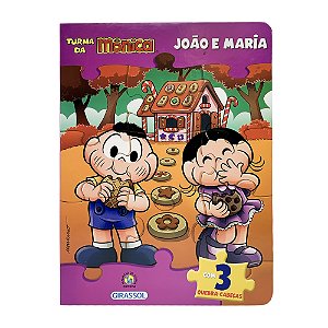 Livro Turma da Mônica Livro Quebra-Cabeça - João e Maria:...