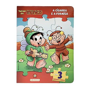 Livro Turma da Mônica Livro Quebra-Cabeça - A Cigarra e a...