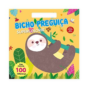 Livro Supercolorir - Bicho-Preguiça