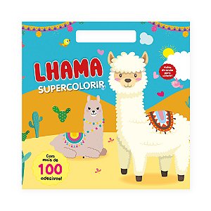 Livro Supercolorir - Lhama