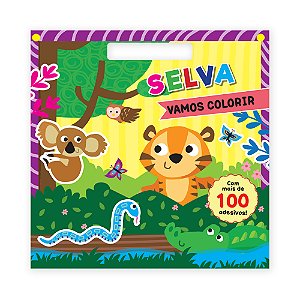 Livro Vamos Colorir - Selva