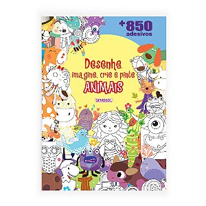 Livro Desenhe, Imagine, Crie E Pinte Animais