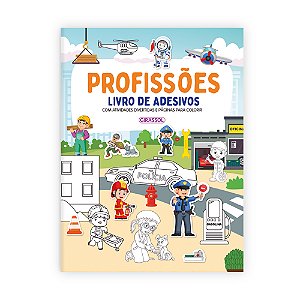 Livro Profissões - Livro De Adesivos
