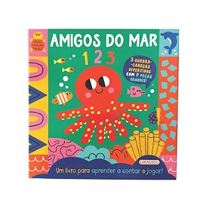 Livro Quebra-Cabeça Em Ação - Amigos Do Mar - 1 2 3