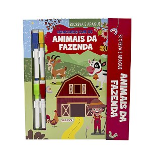 Livro Escreva E Apague - Brincando Com Os Animais Da Faze...