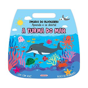 Livro Amigos Do Bloquinho - A Turma Do Mar - Aprenda E Se...