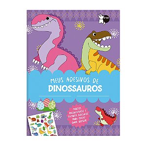 Livro Meus Adesivos De Dinossauros - Muitos Passatempos E...