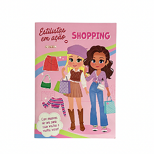 Livro Estilistas Em Ação - Shopping - Com Adesivos De Vinil Par...
