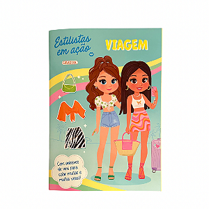 Livro Estilistas Em Ação - Viagem - Com Adesivos De Vinil Para ...