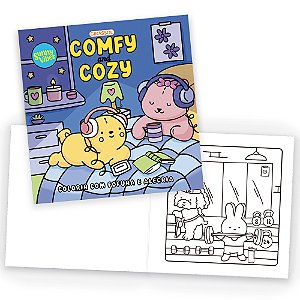 Livro Sunny Vibes - Comfy And Cozy - Colorir Com Fofura E Alegr...