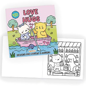 Livro Sunny Vibes - Love And Hugs - Colorir Com Fofura E Alegri...