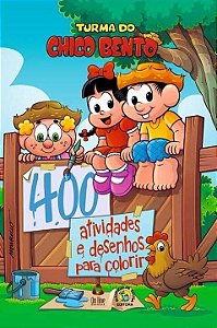 Livro Turma do Chico Bento Livro 400 Atividades e Desenho...