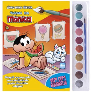 Livro Turma da Mônica - Livro para pintar: Magali