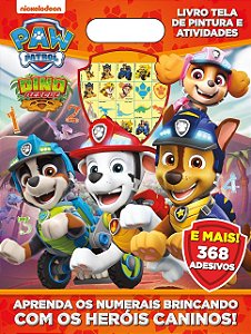 Livro Patrulha Canina livro tela de pintura e atividades
