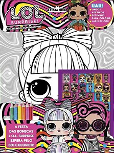 Livro L.O.L. Surprise! - Colorindo com adesivos